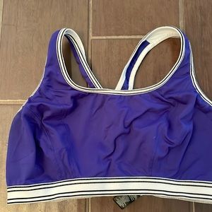 Purple sports bra